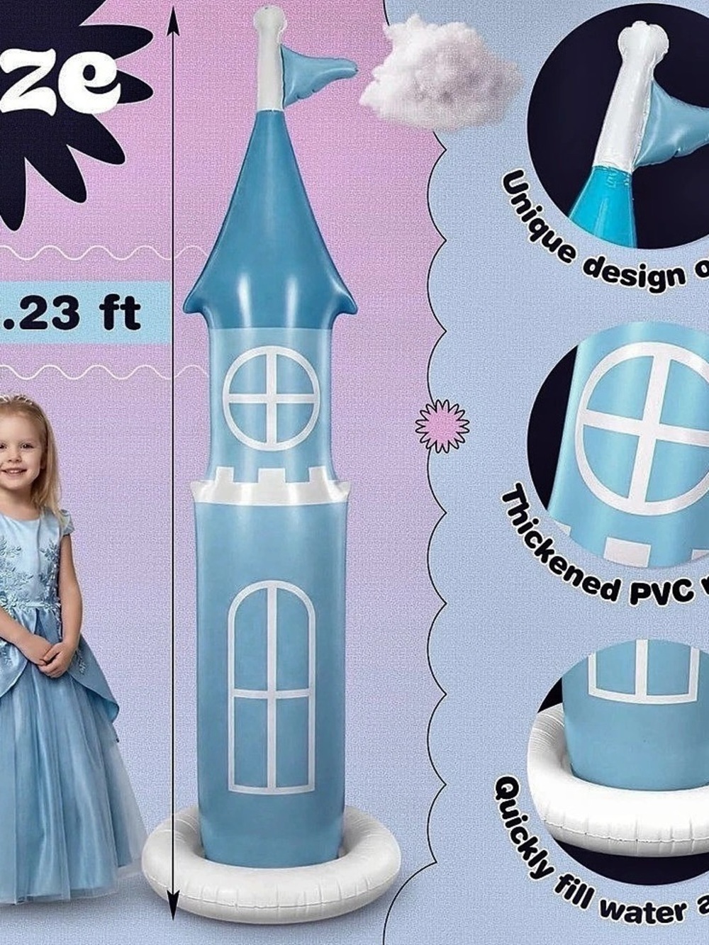 Blue Castle Inflatable Decor - Picture 4 of 5
